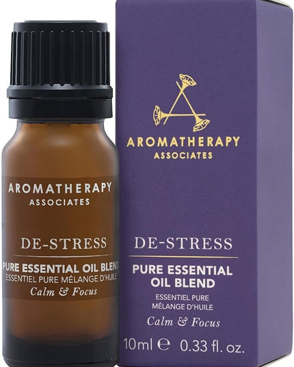 Aromatherapy Associates De-Stress Pure Essential Oil Blend. Premium Undiluted Blend to Clear The Mind. Hand-Crafted with Frankincense, Chamomile and Petitgrain (0.33 fl oz)