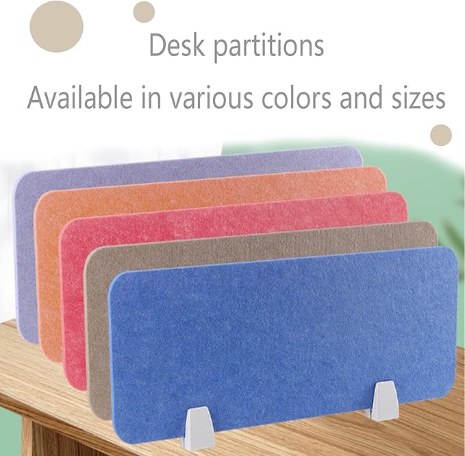 Desk Divider Privacy Panel Clamp-on Acoustic Freestanding Desktop Partition Dividers for Office Student Sound Proof Reducing Noise Visual Distractions Green 30 * 40cm
