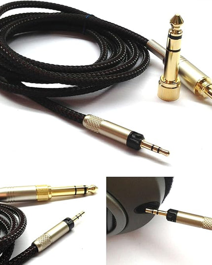 NewFantasia Replacement Audio Upgrade Cable Compatible with Sennheiser HD598, HD598Cs, HD560s, HD598SE, HD620S, HD400PRO, HD599, HD569, HD579, HD505 Headphones 3meters/9.9feet