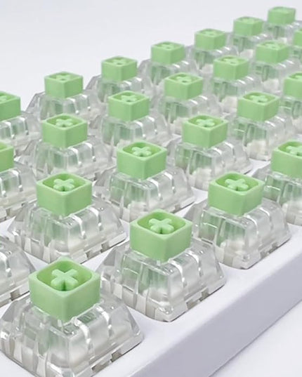 Kailh Box Jade Clicky Keyboard Switch,3-pin 50gf Pre-Lubed Dustproof Waterproof RGB SMD Key Switches for Mechanical Gaming Keyboard(Box Jade,45pcs)