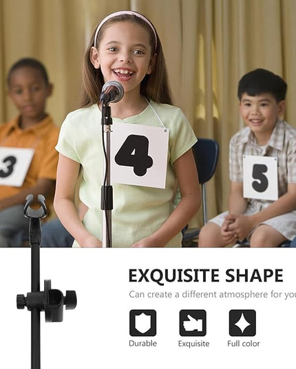 Adjustable Metal Microphone Boom Arm with Clamp Smooth Surface Mic Stand Accessory for Desk Mounting and Saxophone Performance