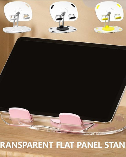 Ywmsfl Notebook Holder Adjustable Heights Clear Tablet Stand Compatible for Notebook Portable Desk Stand Organizers Laptop