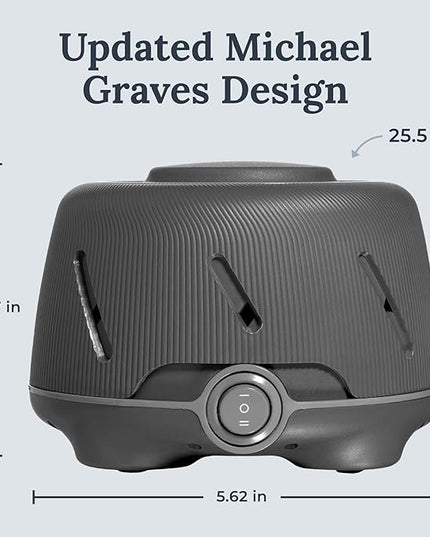 Yogasleep Dohm (Charcoal) The Original White Noise Machine, Relaxing Natural Sound from a Real Fan, Noise Cancelling for Office Privacy, Sleep Aid for Adults & Baby, Travel Size Pink Noise Machine