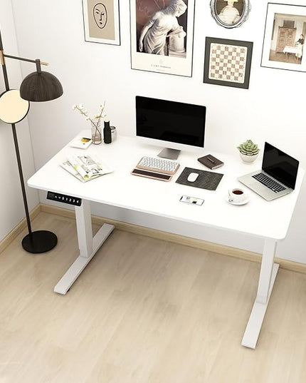 Dual Motor Electric Standing Desk Frame- Heavy Duty Height Adjustable Desk Legs, Sit to Stand Up Desk Base, 4 Memory Settings Controller for Adjustable Desktop Sizes, Over 300 lbs Load Capacity