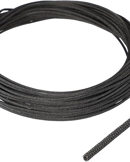 uxcell Insulation Cable Protector,1mm/0.04 Inch-10m/33 Feet High Temp Fiberglass Sleeve Black