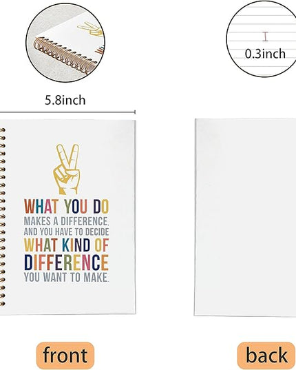 VNWEK Inspirational Notebook,Inspirational Quotes Spiral Notebook Journal 5.5x8.3 Inch,Inspirational Journal,Motivational Journal,Motivational Notebooks,Funny Notebooks for Coworkers