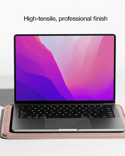 Incase ICON Sleeve with Woolenex - MacBook Air 13 inch Case - 2025, 2024, 2023, 2022, M4, M3, M2 - Fitted MacBook Case, Laptop Sleeve, Hard Cover, Durable, Lightweight - Blush Pink