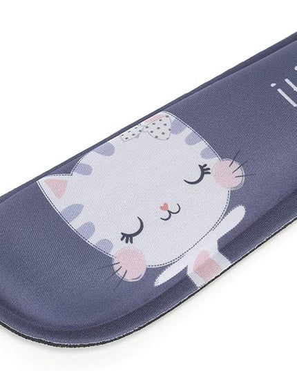 RICHEN Keyboard Wrist Rest and Mouse Pad with Wrist Support, Memory Foam Set for Computer/Laptop/Mac,Gaming and Office, Sturdy & Comfortable & Lightweight for Easy Typing & Pain Relief (Cute Cat)