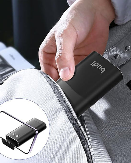 BUDI Multifunctional SD Card Reader, SD/TF/Micro SD/CF/MS/M2 7-in-1 5Gbps High-Speed Memory Card Reader USB 3.0 Type-C Interface Carrying Case Holder for Cameras, Smartphones, Drones, Action Cameras