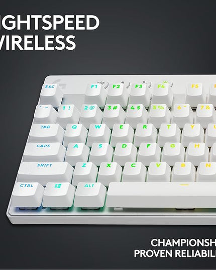 Logitech G Pro X Superlight 2 Lightspeed Wireless Gaming Mouse + G Pro X TKL Lightspeed Wireless Gaming Keyboard (Tactile) Bundle - White