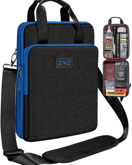 ZINZ Slim & Expandable Case 12.9 13 inch Travel Laptop Shoulder Bag for MacBook Air 13" M4/M3/M2/M1, MacBook Pro 13" M2/M1, iPad Pro 12.9"/13"/11", iPad Air 13",B01K03