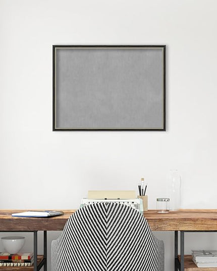 Amanti Art Black Framed Magnetic Board 19x25 Medium Vision Board for use with Magnets, 100% Metal Sheet to Display Items as Office Decor or for Home Organization in mudroom, Kitchen or Kids Room