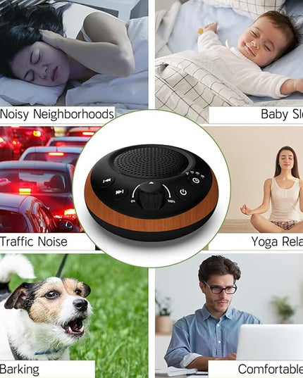iDealSleep Sound Brown Noise Machine White Noise Machine Nonstop 30 Soothing Sounds Sound Therapy for Baby Kids Adults Sleep Machine 36-Level Vol Auto-Off Timer Memory Function for Home Travel Office