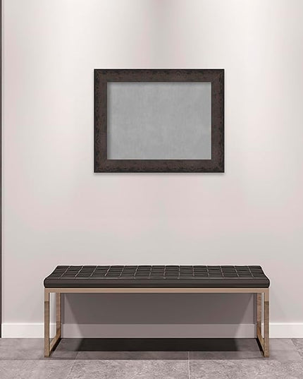 Amanti Art Black Framed Magnetic Board 23x29 Medium Vision Board for use with Magnets, 100% Metal Sheet to Display Items as Office Decor or for Home Organization in mudroom, Kitchen or Kids Room