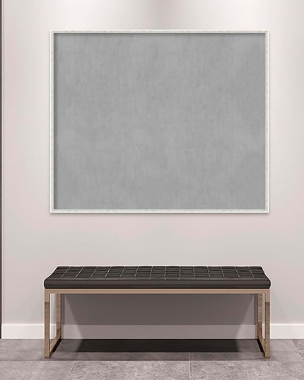 Amanti Art White Framed Magnetic Board 41x49 Oversize Vision Board for use with Magnets, 100% Metal Sheet to Display Items as Office Decor or for Home Organization in mudroom, Kitchen or Kids Room