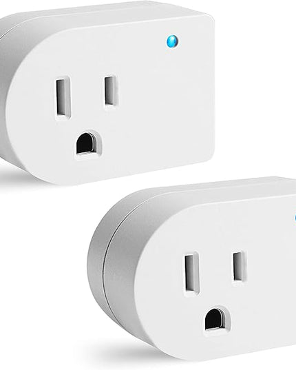 Single Surge Protector Outlet,Grounded Outlet Wall Tap Adapter with Indicator Light, 1 Outlet,245J/125V, ETL, White, 2Pack