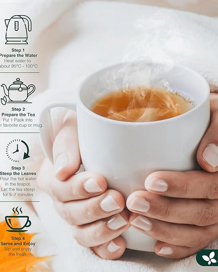 FreshDrinkUS, Oregano Leaf Tea | 75 Tea Bags – Pure Herbal Infusion from Origanum vulgare - Naturally Bold & Aromatic Flavor - Premium Quality, Sustainably Sourced. Vegan