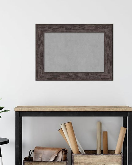 Amanti Art Black Framed Magnetic Board 22x30 Medium Vision Board for use with Magnets, 100% Metal Sheet to Display Items as Office Decor or for Home Organization in mudroom, Kitchen or Kids Room