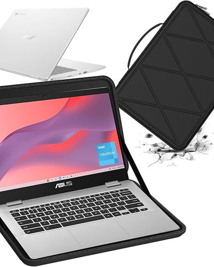 Smatree Hard EVA Protective Sleeve Case Compatible for 14 inch ASUS Chromebook C424/C423 Laptop Anti-Shock and Waterproof Bag (X8257)