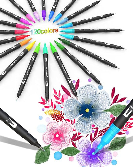 Dual Markers Brush Pens (set of 120)