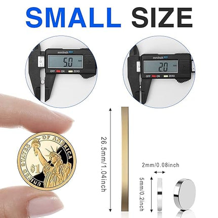TRYMAG 180Pcs Small 5x2mm Strong Neodymium Magnets, Tiny Rare Earth Round Fridge Magnets for Whiteboard, Office, DIY, Science, Photo - Come with a Storage Case
