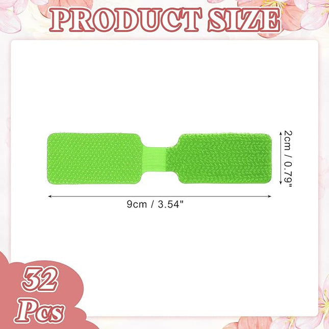 PATIKIL 3.5 x 0.8 Inch Cable Labels, 32 Pcs Electronic Cable Identification Tags Nylon Write on Wire Labels Rectangle Cord Tags Labeling for Electronics Management Organization, Green