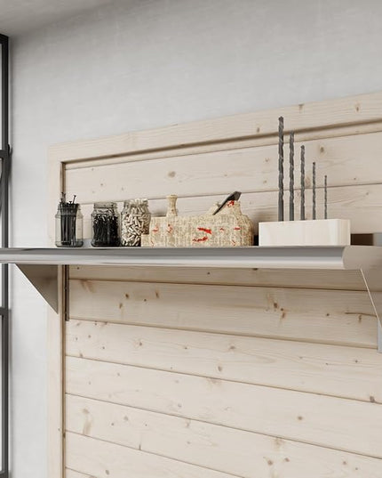 AmGood 36" Long X 10" Deep Stainless Steel Wall Shelf | NSF Certified | Appliance & Equipment Metal Shelving | Kitchen, Restaurant, Garage, Laundry, Utility Room