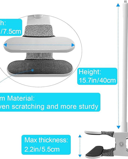 15.7 inches Baby Monitor Mount Compatible with HelloBaby HB6560/HB65/HB6550/ pro/HB66/HB248/HB6240/HB6351/ HB6339/,ANMEATE SM935E Baby Monitor Camera,Flexible Clip Clamp Mount Long Gooseneck Arm