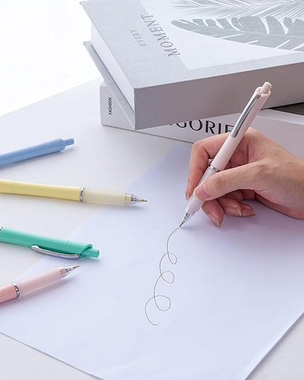 Aisibeiger Ball Point Pen Black Ink Ballpoint Pens with Super Soft Grip Medium Point 1.0mm Office Pens (6 pack)