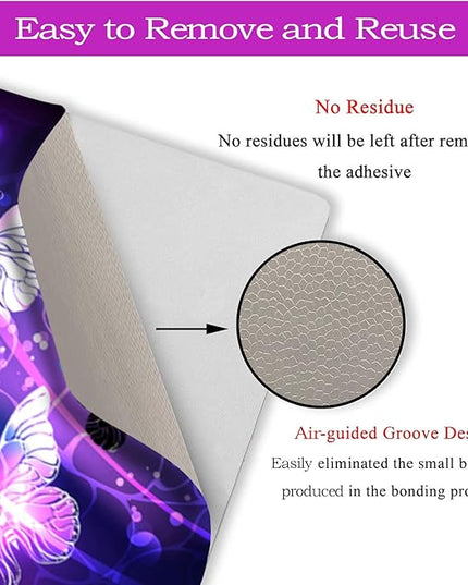 Laptop Skin Sticker Decal,12" 13" 13.3" 14" 15" 15.4" 15.6 inch Laptop Vinyl Skin Sticker Cover Art Protector Notebook (2 Wrist Pad Skins Included), Decorative Waterproof Removable, Art Butterfly