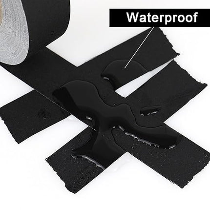 BOMEI PACK Black Gaffer Tape, Matte Non-Reflective, 1inch x 30yds No Residue Hand Tear Self-Adhesive Gaffer Tape for Labeling, Cable, Stage, Photography, Painters and Duct Repair, 1 Pack