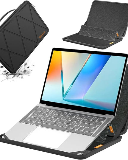 Smatree MS63 Hard Sleeve Case with Stand Compatible for 14 inch ASUS Vivobook Flip 14 TP470/TM420, for ExpertBook B5 Flip B5402F, Zenbook Duo 14, for 14 inch ASUS L410, for 14inch ChromebookFlip CX3