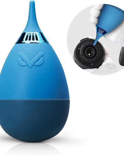 VSGO Camera Air Blower with Filter Compressed Air for for Nikon, Sony, Canon Lens and Sensor Cleaning, Tumbler Design Blue (V-B012E)