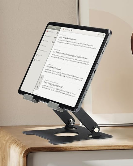 KABCON Tablet Stand,Tablet Holder for iPad,Adjustable Portable Multi Angle Desktop Stand Compatible with iPad Pro 9.7 10.5 12.9 Air Mini 1-4,Galaxy Tabs,Surface Pro Tablets,Kindle,E-Reader,Nexus