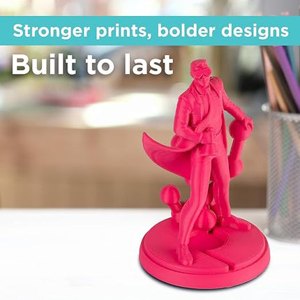 Polymaker PLA PRO Filament 1.75mm 1kg, Tough & High Rigidity Magenta 3D Printing Filament, PolyLite PLA PRO 3D Printer Filament 1.75mm, Print with Most 3D Printers