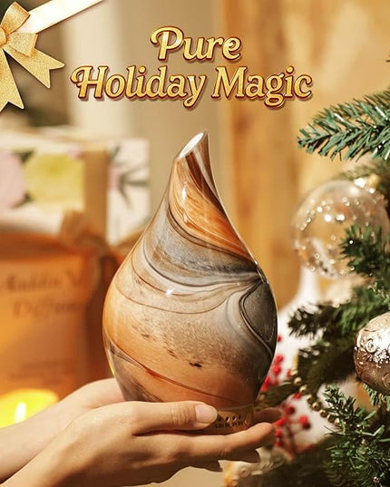 Porseme 150ml Glass Essential Oil Diffuser Aromatherapy Ultrasonic Cool Mist Humidifier 6 Running Hours Waterless Auto-Off Air Diffusers for Sleeping,Yoga,Office Working Spa and Rest (Deep Desert)