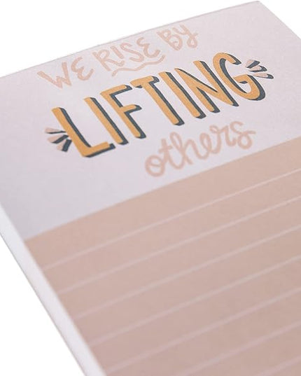 Graphique “We Rise” Magnetic Notepad | 100 Tear-Away Sheets | Grocery, Shopping, To-Do List | Magnetic Writing Pad for Fridge, Kitchen, Office | Lined Paper | Great Gift | 4” x 9.25”