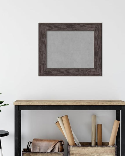 Amanti Art Black Framed Magnetic Board 22x26 Small Vision Board for use with Magnets, 100% Metal Sheet to Display Items as Office Decor or for Home Organization in mudroom, Kitchen or Kids Room