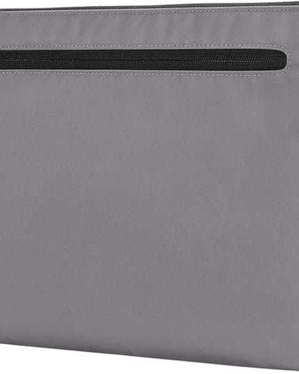 Incase Compact Laptop Sleeve with Flight Nylon - 14-inch MacBook/Laptop & iPad/Tablet Sleeve - Faux Fur Lining, Lightweight, Durable, Weather Resistant, Slip Pocket for Accessories - Conte Grey