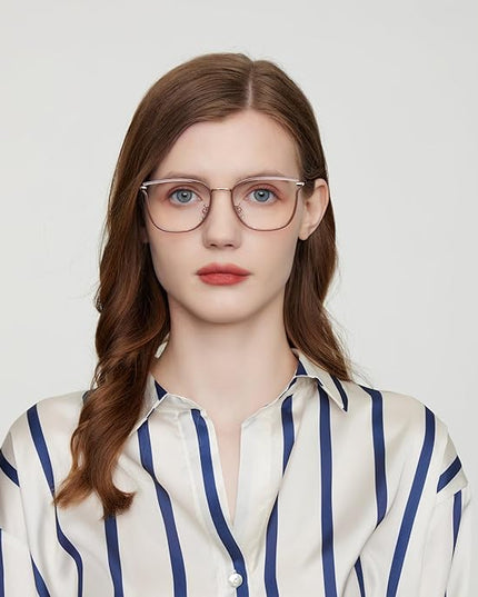 GUDVUE Blue Light Glasses, Computer/Gaming/TV/Phones Glasses for women, Anti Glare/UV400/Eye Strain