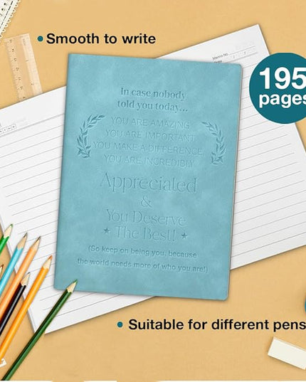 Employee Appreciation Journal Notebook, Inspirational Gifts for Coworkers Women Work Anniversary, Perfect for Writing Travel Business Work