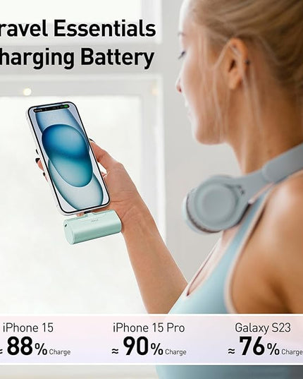 iWALK Portable Charger for iPhone 17/16/15 USB-C Small Power Bank 20W 4,500mAh Fast Charging Battery Pack Compatible with iPhone 15/16/17 Plus/17 Pro/17 Pro Max, Samsung Galaxy S25/S24/S23 Android