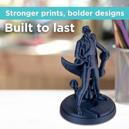 Polymaker PLA PRO Filament 1.75mm 1kg, Tough & High Rigidity Metallic Blue 3D Printing Filament, PolyLite PLA PRO 3D Printer Filament 1.75mm, Print with Most 3D Printers
