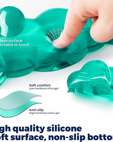 Gel Cloud Wrist Rest - Cloud Mouse Wrist Rest Pad Mouse Support for Office Gaming Pad Computer Laptop Ergonomic Comfortable Pain Relief