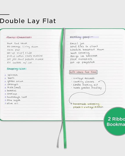 &And Per Se Lined Journal Notebook, 160 Pages, A5 5.7 x 8 inches College Ruled Thick Paper Notebook Journals for Writing, Hardcover Notebooks for Women Men Office School (1 Pack, Emerald)