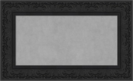 Amanti Art Black Framed Magnetic Board 19x31 Small Vision Board for use with Magnets, 100% Metal Sheet to Display Items as Office Decor or for Home Organization in mudroom, Kitchen or Kids Room