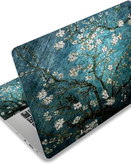 Laptop Skin Sticker Decal,12" 13" 13.3" 14" 15" 15.4" 15.6 inch Laptop Vinyl Skin Sticker Cover Art Protector Notebook PC (2 Wrist Pad Skin Included), Decorative Waterproof Removable,Van Gogh Painting