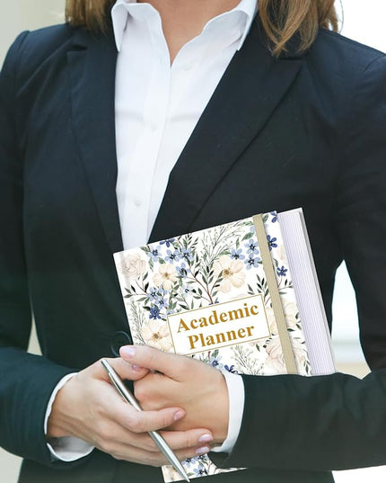 Academic Planner for 2026 or Anytime – A5 Undated Weekly Student Planner For Homeschool, High School, College & Nursing Students, 200 Pages, 5.8" x 8.5", Crushed Flower