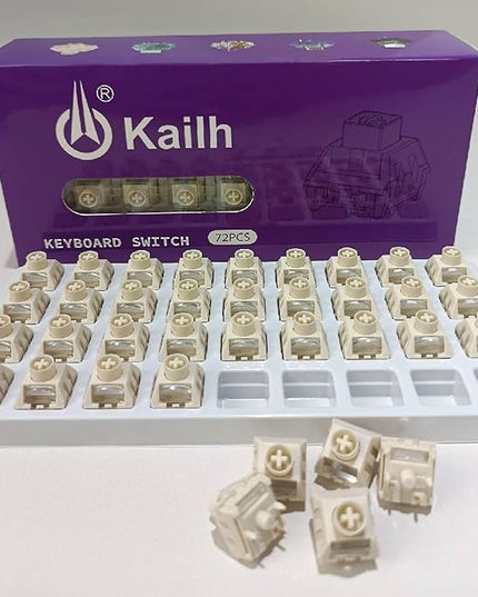 Kailh Box Ice Cream Pro Linear Switch,5-pin RGB SMD 45gf Full POM Material Pre-Lubed Key Switches for Mechanical Gaming Keyboard(Ice Cream PRO,72Pcs)