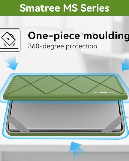 Smatree MS93 Hard EVA Protective Sleeve Case with Stand Compatible for 16 inch HP ZBook Fury 16 G10/G9 Mobile Workstation PC, Green